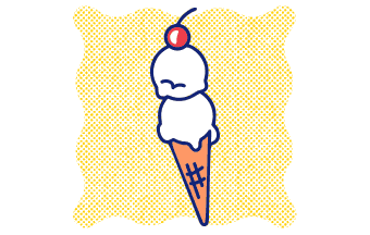 illustration of an icecream cone
