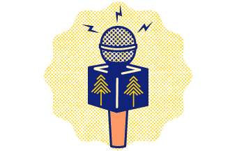 illustration of a microphone